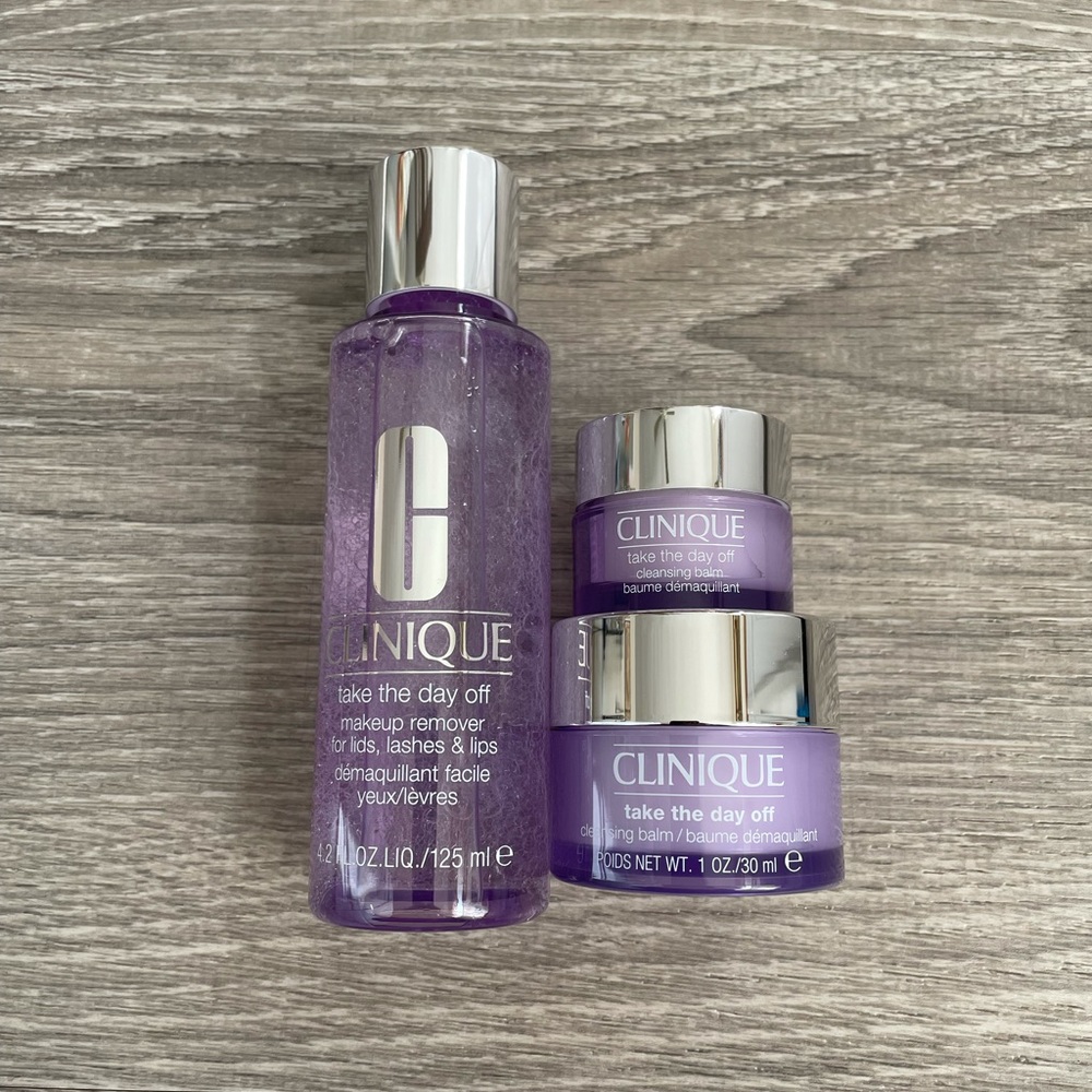 Clinique take the day off cleansing balm and take the day off makeup remover